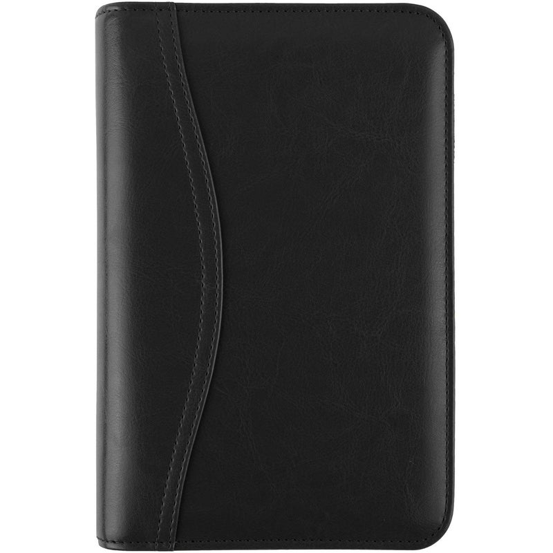 at-A-Glance Faux Leather Undated Starter Set, 6-Ring, 3-3/4" x 6-3/4, Portable Size, Black (033-0240-05) - Image 1